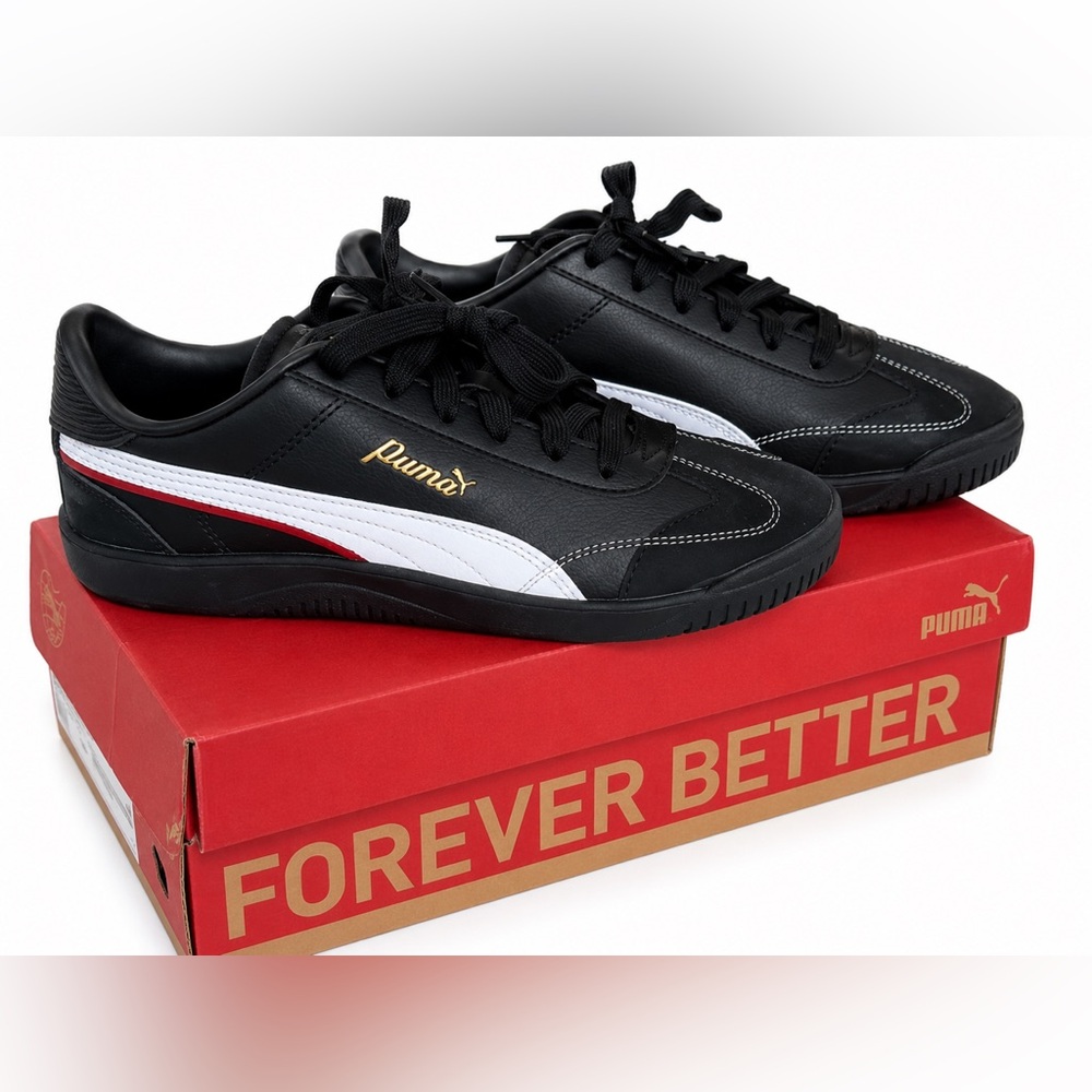 Puma Black & White Low Top Sneakers Lace Up Athletic Shoes Women’s 8 NWT